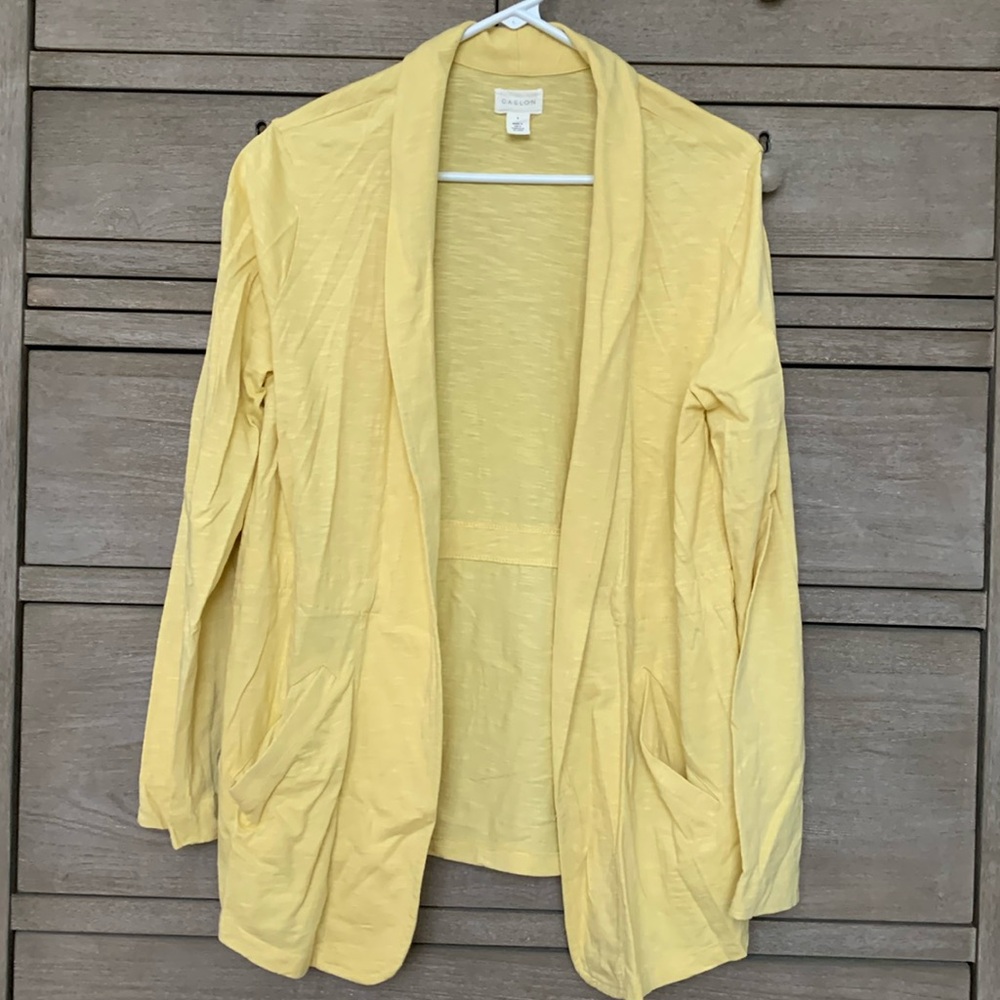 Caslon Pale Yellow Cardigan